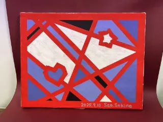 キャンバス ステンドグラス