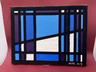 キャンバス ステンドグラス