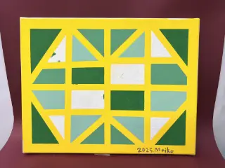 キャンバス ステンドグラス